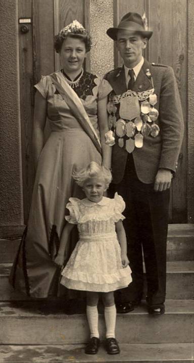 Otto Plätz mit seiner Frau Gisela und der Tochter Margret